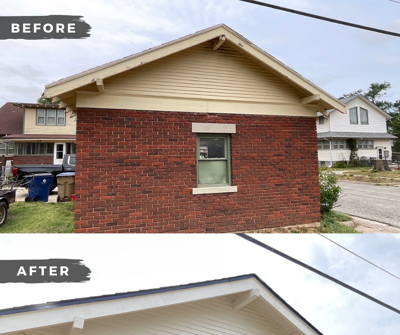 Refreshed this traditional Wichita home with Shoji White base and Pewter Green trim Photo