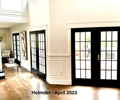 Holmdel Interior Black Patio Doors White Walls Photo