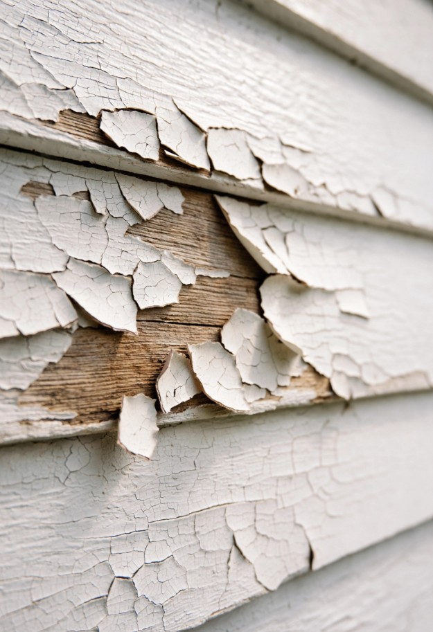 Peeling paint on Nashville home exterior requiring proper preparation