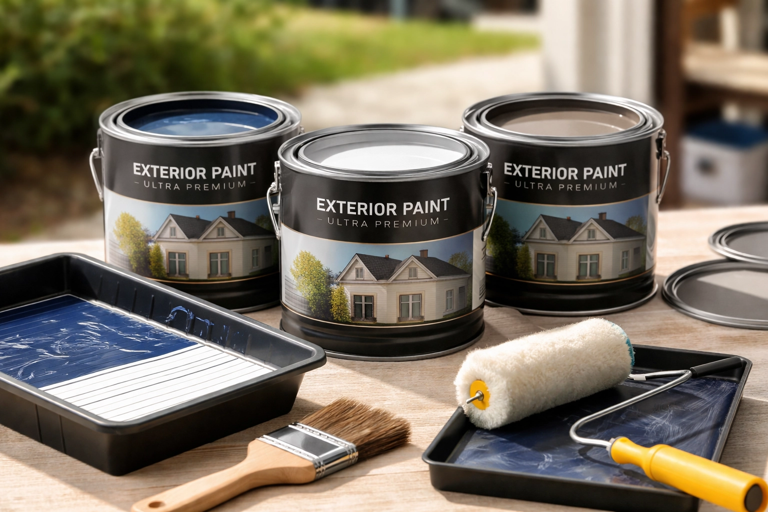 Selection of premium exterior paints designed for humid climates