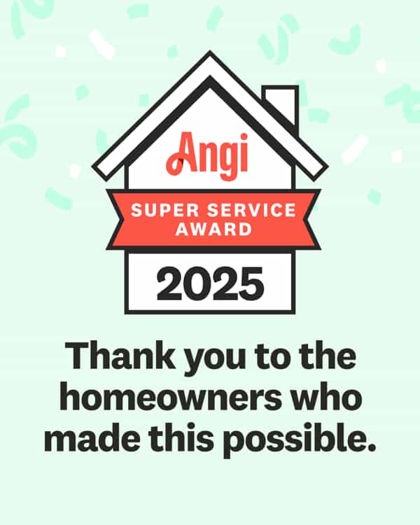 angi super service award 2025 logo
